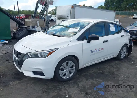 2020 Nissan Versa S Xtronic Cvt из США, поврежденный, VIN 3N1CN8DV9LL836323